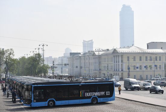 Передача Екатеринбургу новых троллейбусов
