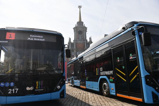 Передача Екатеринбургу новых троллейбусов