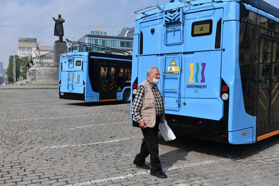 Передача Екатеринбургу новых троллейбусов
