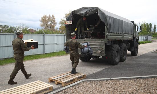 Отправка из Волгограда спецснаряжения для участников СВО