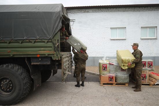 Отправка из Волгограда спецснаряжения для участников СВО