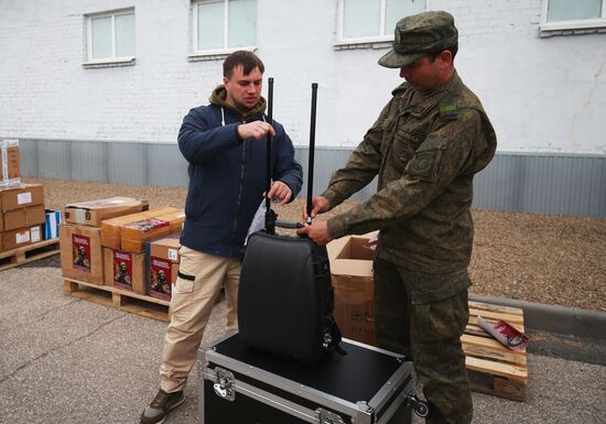 Отправка из Волгограда спецснаряжения для участников СВО