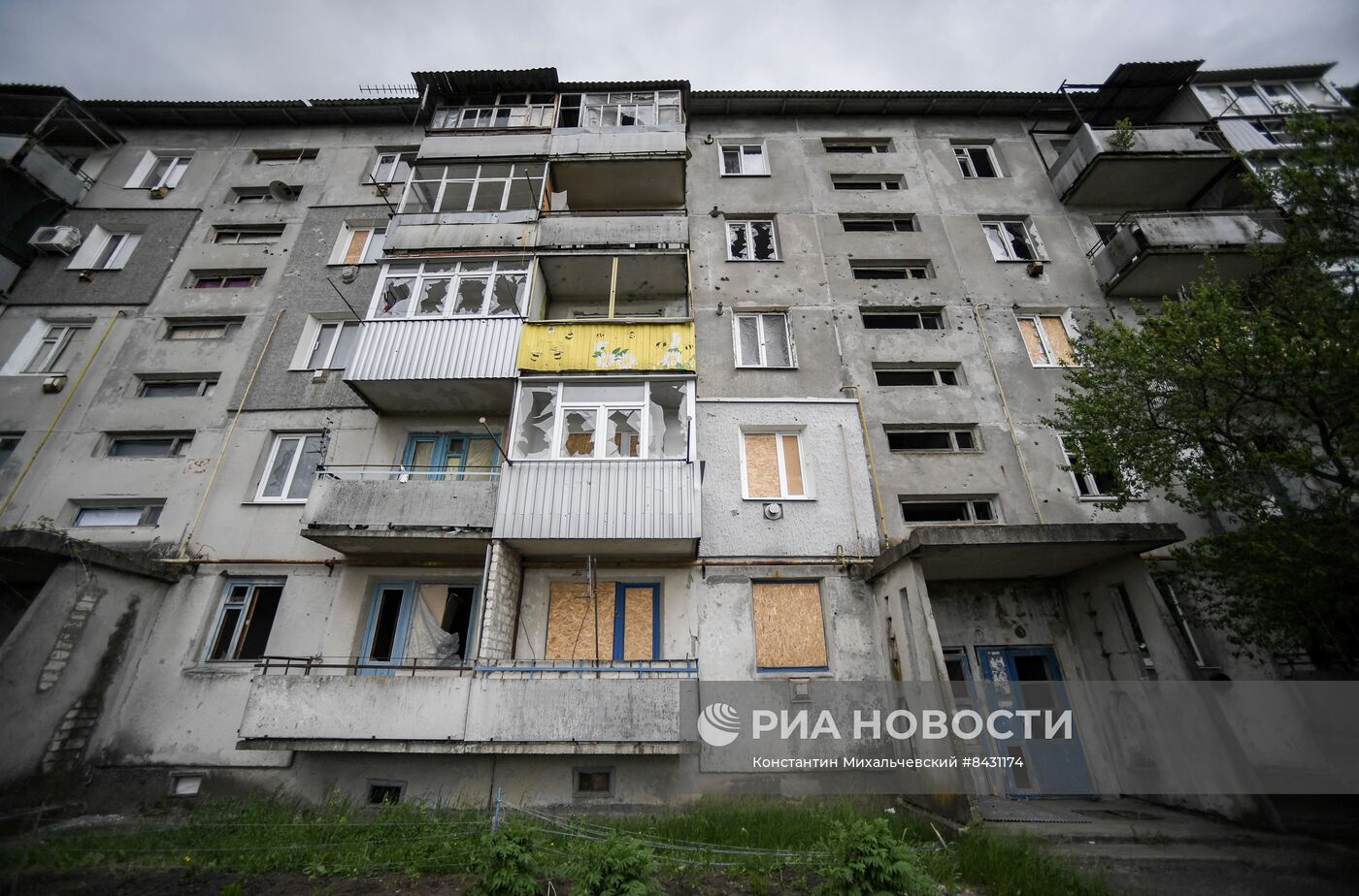 Последствия обстрела города Пологи Запорожской области | РИА Новости  Медиабанк