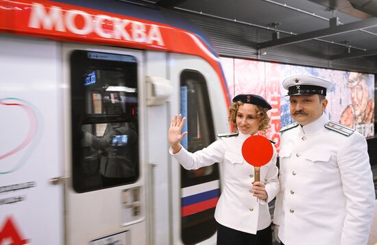 Парад поездов, посвященный 88-летию Московского метрополитена