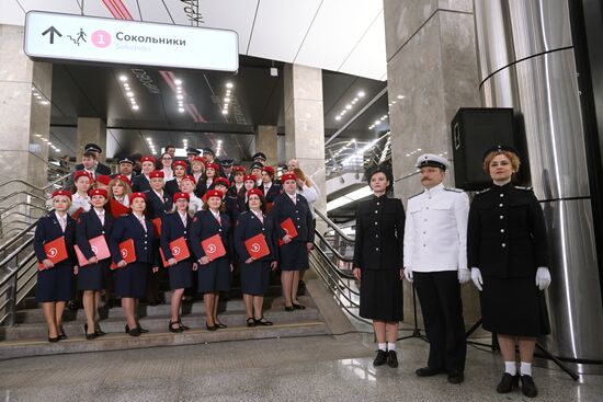 Парад поездов, посвященный 88-летию Московского метрополитена