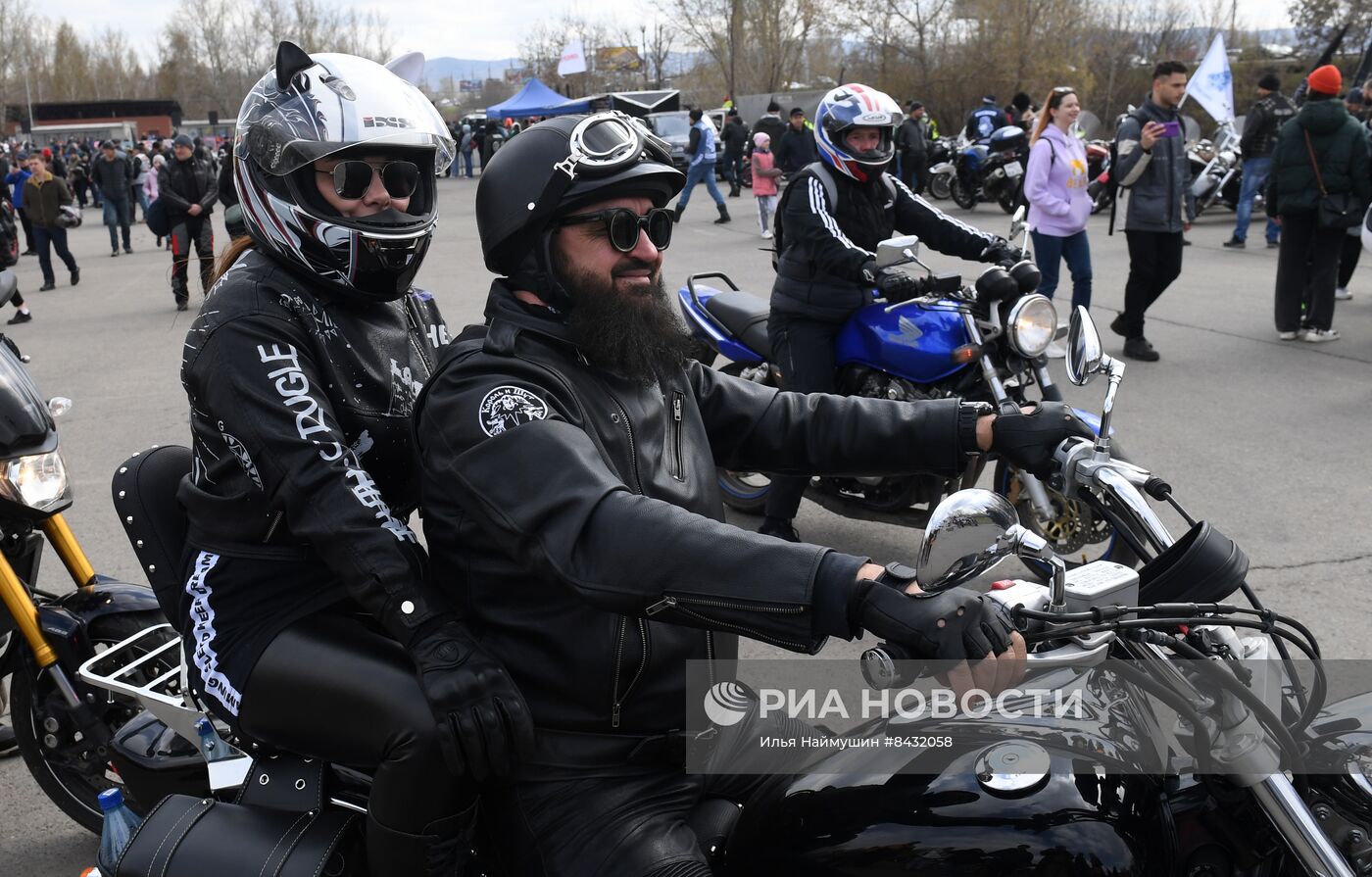 Открытие мотосезона в Красноярске