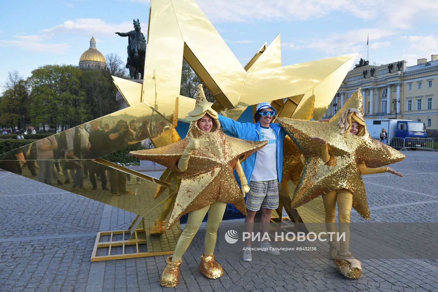 Чествование ФК "Зенит" - чемпиона России по футболу