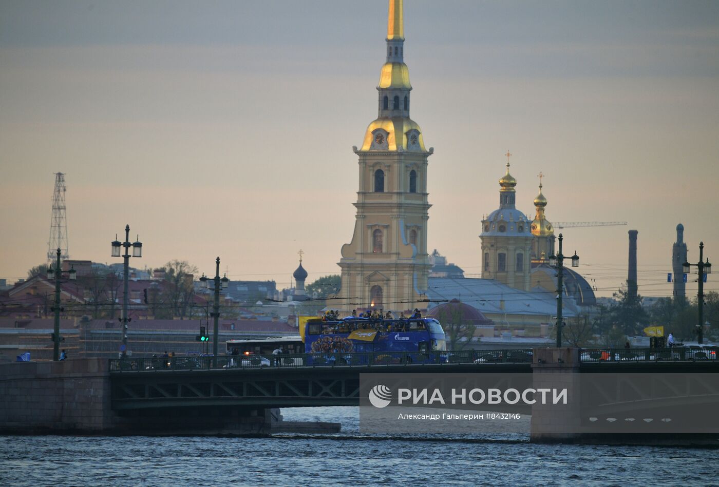 Чествование ФК "Зенит" - чемпиона России по футболу