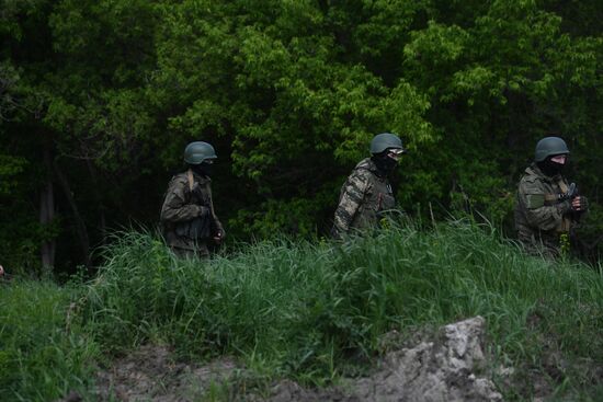 Боевая работа расчетов РСЗО "Торнадо-Г" 1-й гвардейской танковой армии ЗВО в ЛНР