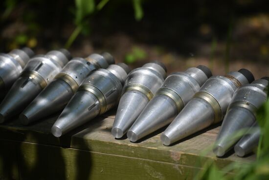 Боевая работа расчетов РСЗО "Торнадо-Г" 1-й гвардейской танковой армии ЗВО в ЛНР