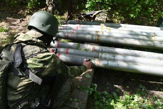 Боевая работа расчетов РСЗО "Торнадо-Г" 1-й гвардейской танковой армии ЗВО в ЛНР