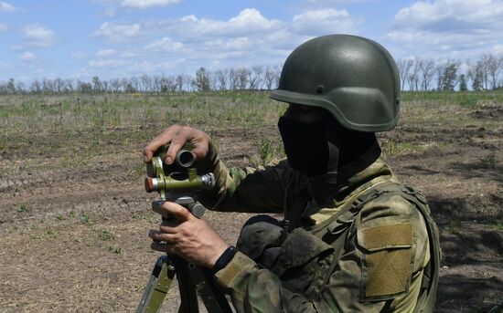 Боевая работа расчетов РСЗО "Торнадо-Г" 1-й гвардейской танковой армии ЗВО в ЛНР