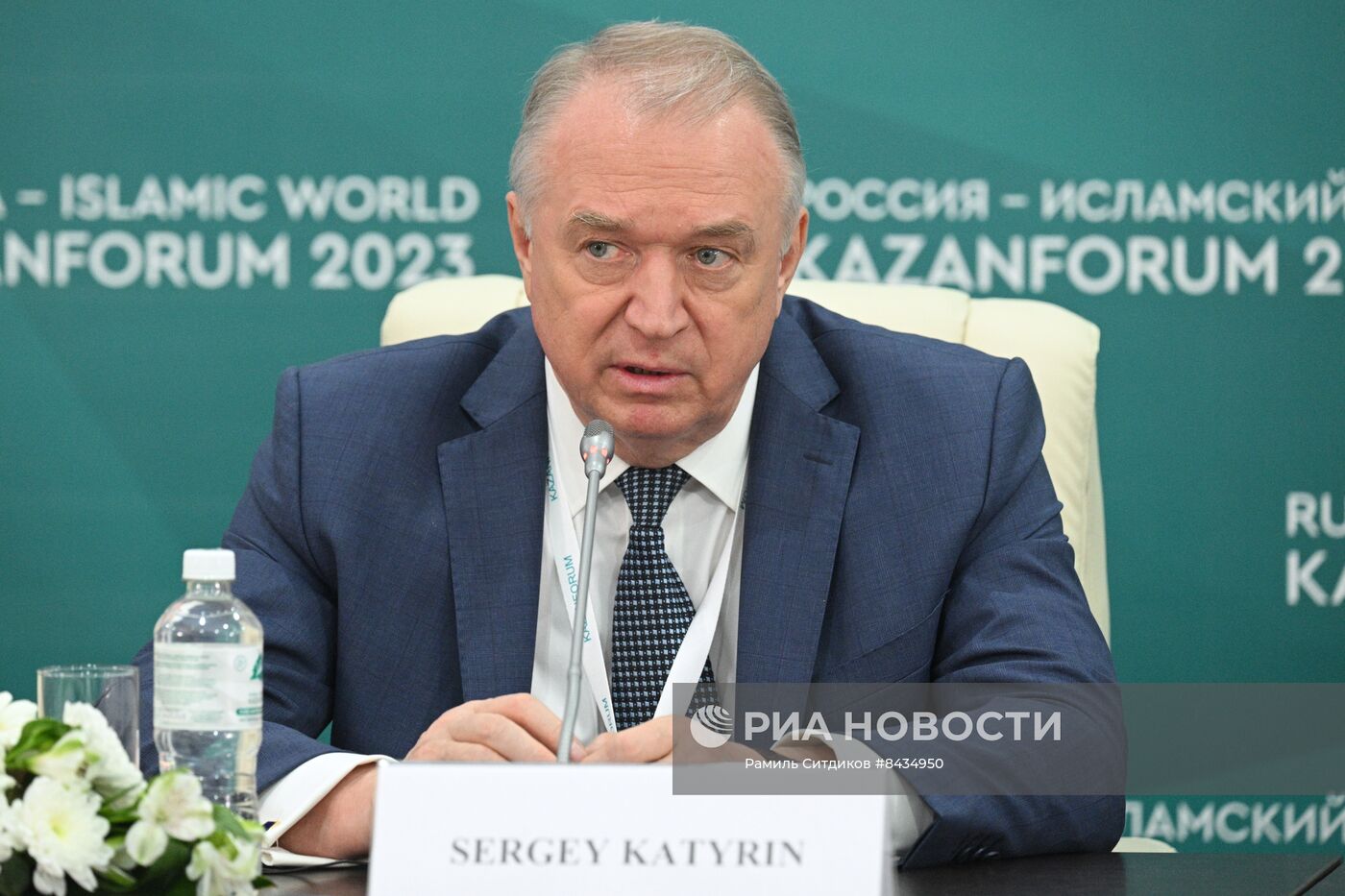 KAZANFORUM 2023. Пресс-конференция по итогам панельной сессии торгово-промышленных палат стран ОИС "Слаженное взаимодействие и осмысление будущего"