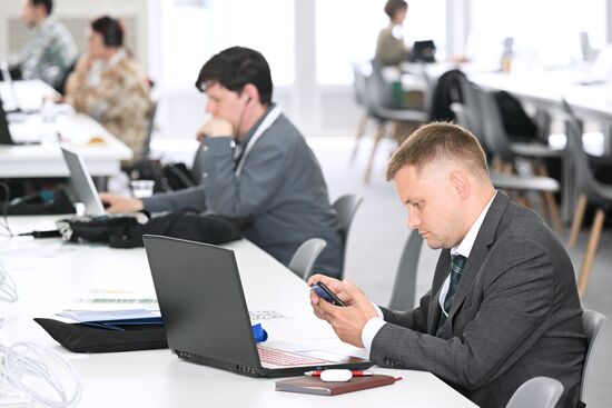 KAZANFORUM 2023. Работа пресс-центра