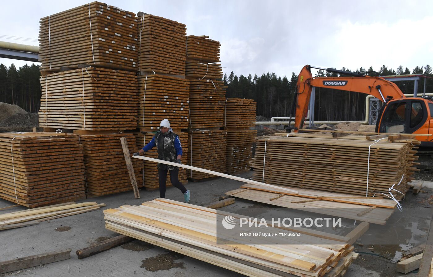Предприятие лесозаготовки "Центр Сибири" в Красноярском крае