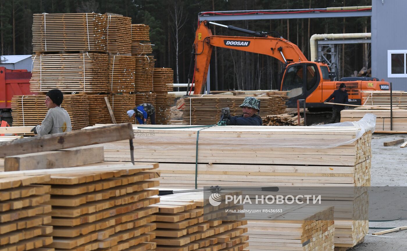 Предприятие лесозаготовки "Центр Сибири" в Красноярском крае