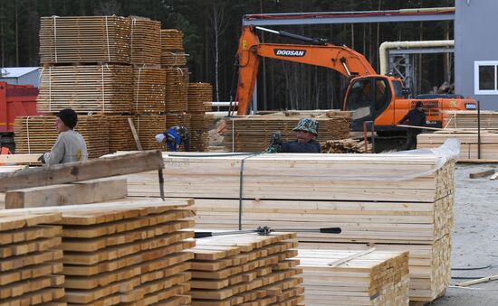 Предприятие лесозаготовки "Центр Сибири" в Красноярском крае
