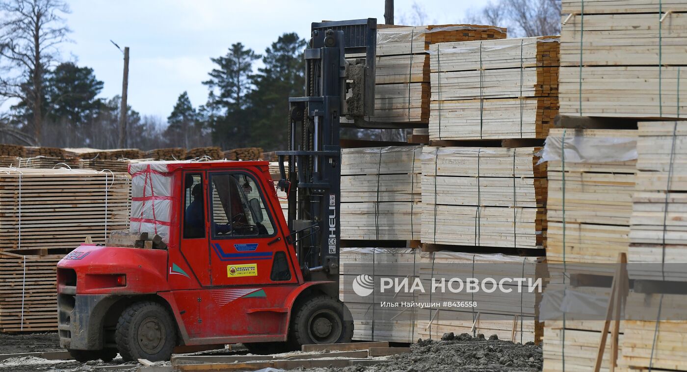 Предприятие лесозаготовки "Центр Сибири" в Красноярском крае