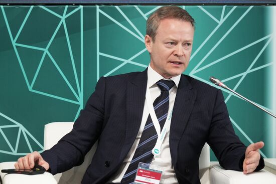 Генеральный директор ООО "СИТРОНИКС ЭЛЕКТРО" Андрей Гурленов на сессии "Россия - Исламский мир: сотрудничество в области судостроения" в рамках XIV Международного экономического форума "Россия - Исламский мир: KazanForum". Фото могут быть использованы на условиях, указанных в разделе медиабанка, посвященном Форуму. Место: Россия, Республика Татарстан, Казань. Автор: Алексей Даничев/АНО "Дирекция спортивных и социальных проектов". KAZANFORUM 2023. Россия - Исламский мир: сотрудничество в области судостроения