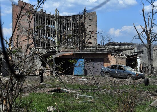 Боевая работа штурмовых групп ЧВК "Вагнер" в Артемовске