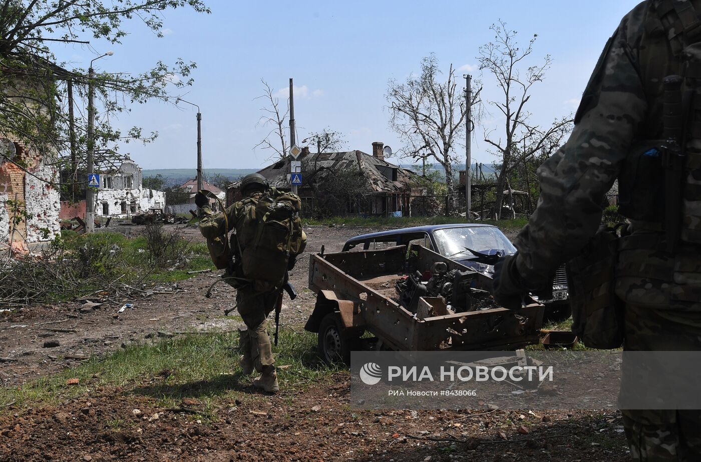 Боевая работа штурмовых групп ЧВК "Вагнер" в Артемовске