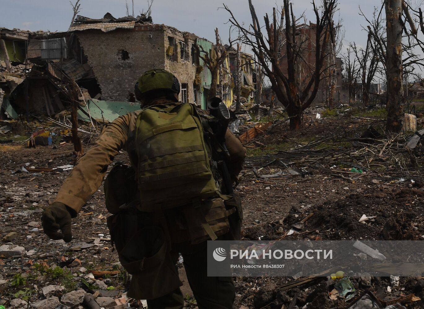 Боевая работа штурмовых групп ЧВК "Вагнер" в Артемовске