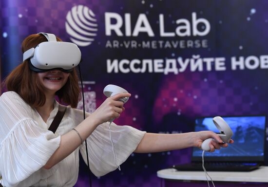 Презентация VR-проектов РИА Новости в "Ночи музеев" Государственного исторического музея (ГИМ)