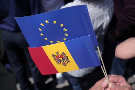 Митинг М. Санду "Европейская Молдова"