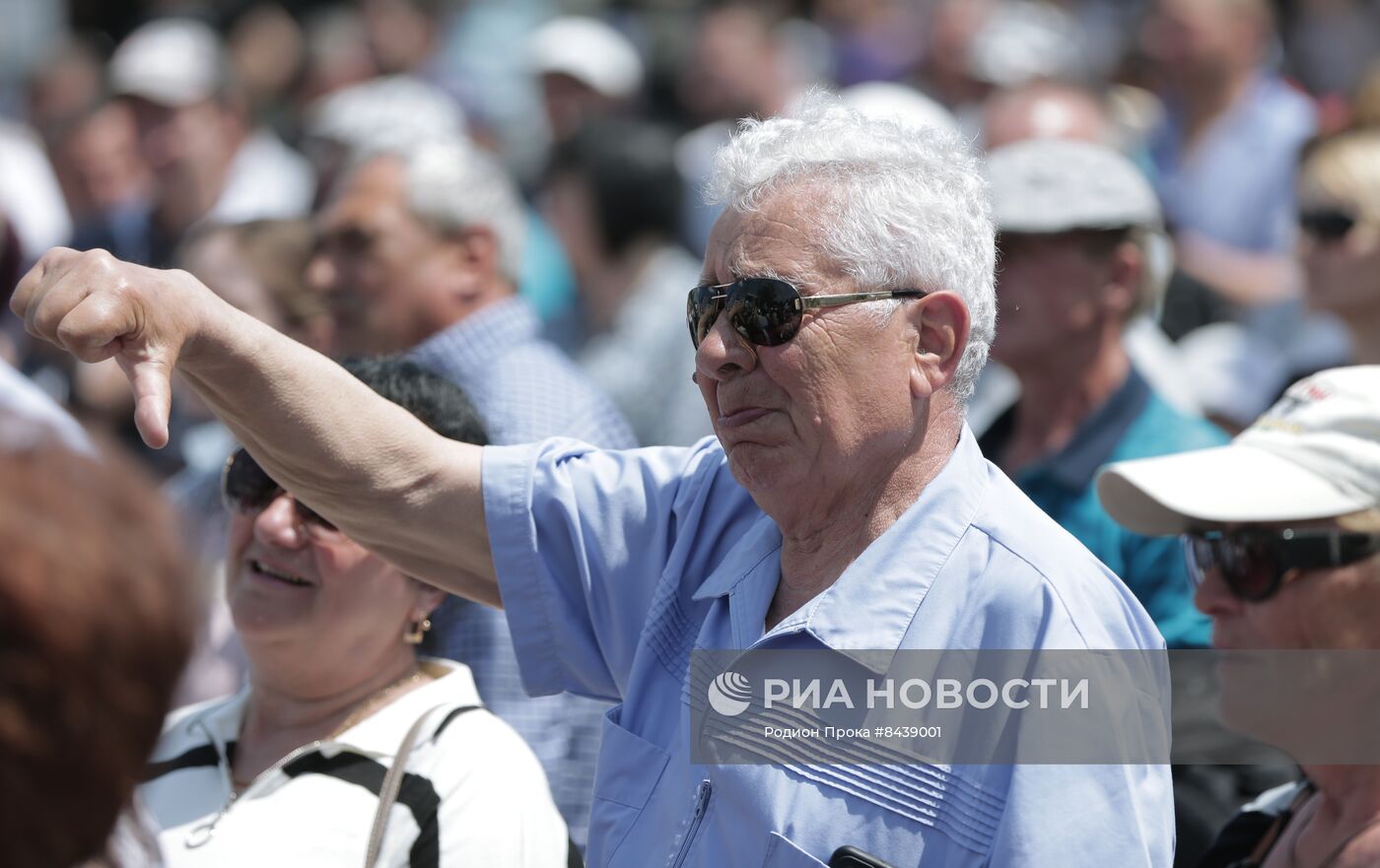Митинг оппозиционной партии "Шор" в Гагаузии