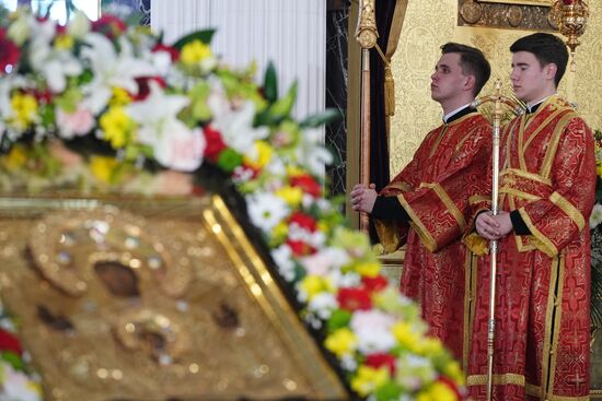 Праздничная литургия с участием патриарха Кирилла в Казани