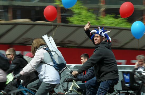 Весенний велофестиваль в Москве