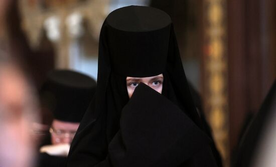 Патриаршее служение в день памяти святых равноапостольных Мефодия и Кирилла в храме Христа Спасителя