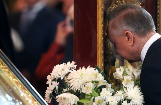 Патриаршее служение в день памяти святых равноапостольных Мефодия и Кирилла в храме Христа Спасителя