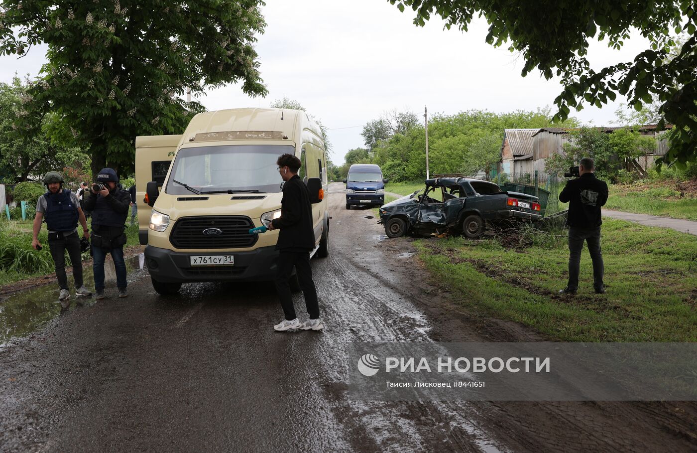 Последствия атаки украинской ДРГ в Белгородской области