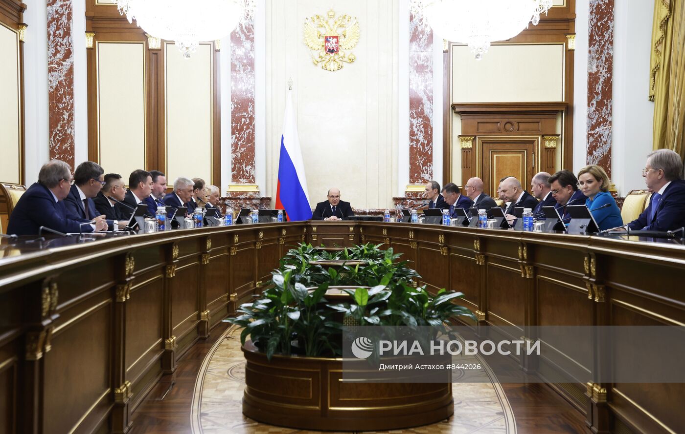 Премьер-министр РФ М. Мишустин провел заседание правительства РФ