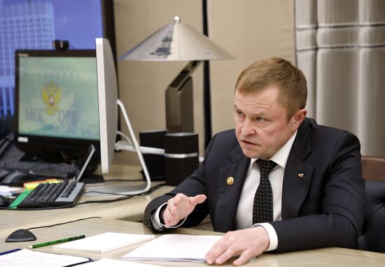 Премьер-министр РФ М. Мишустин встретился с президентом общества "Опора России" А. Калининым