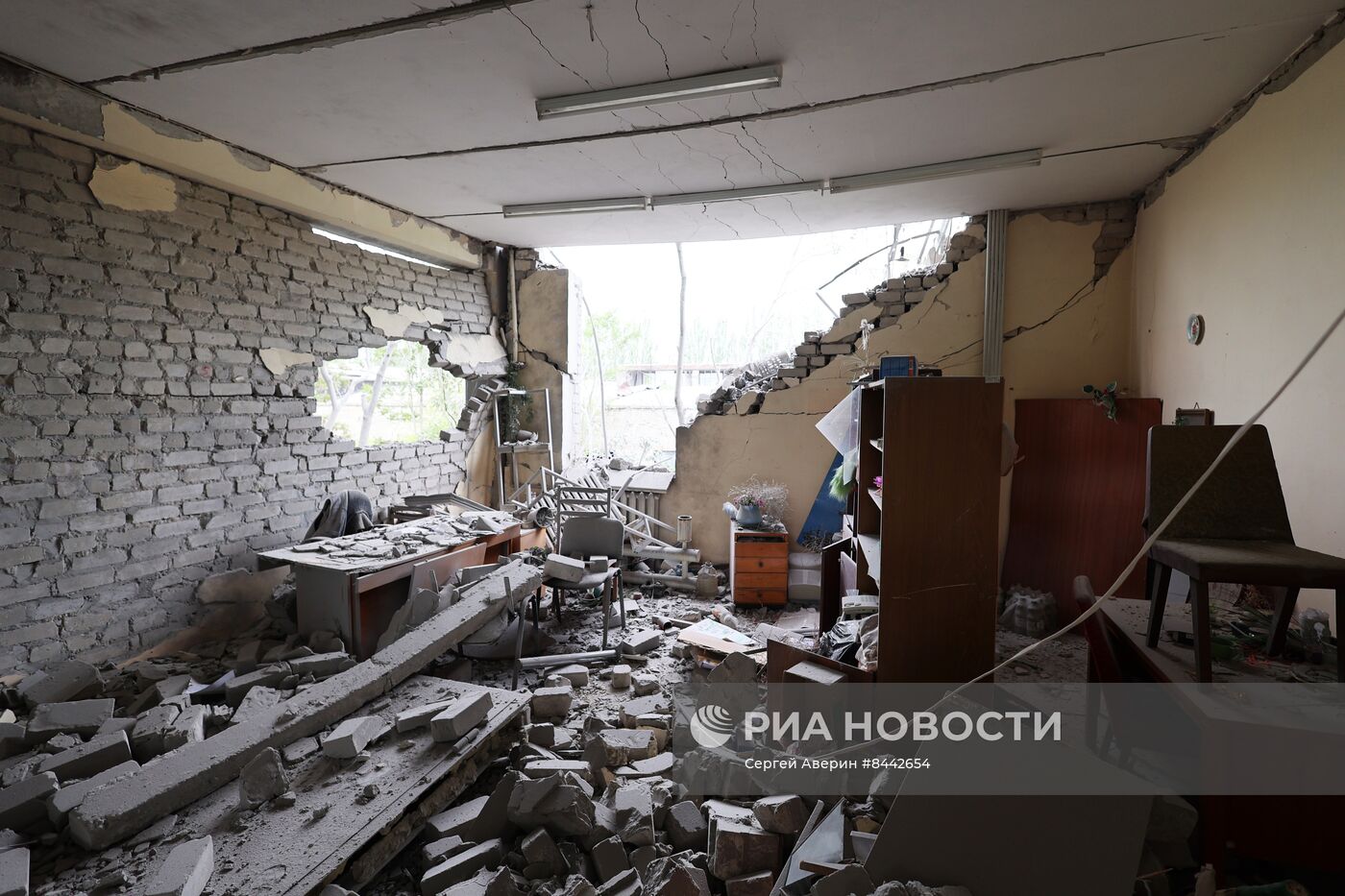 Последствия обстрелов Донецка