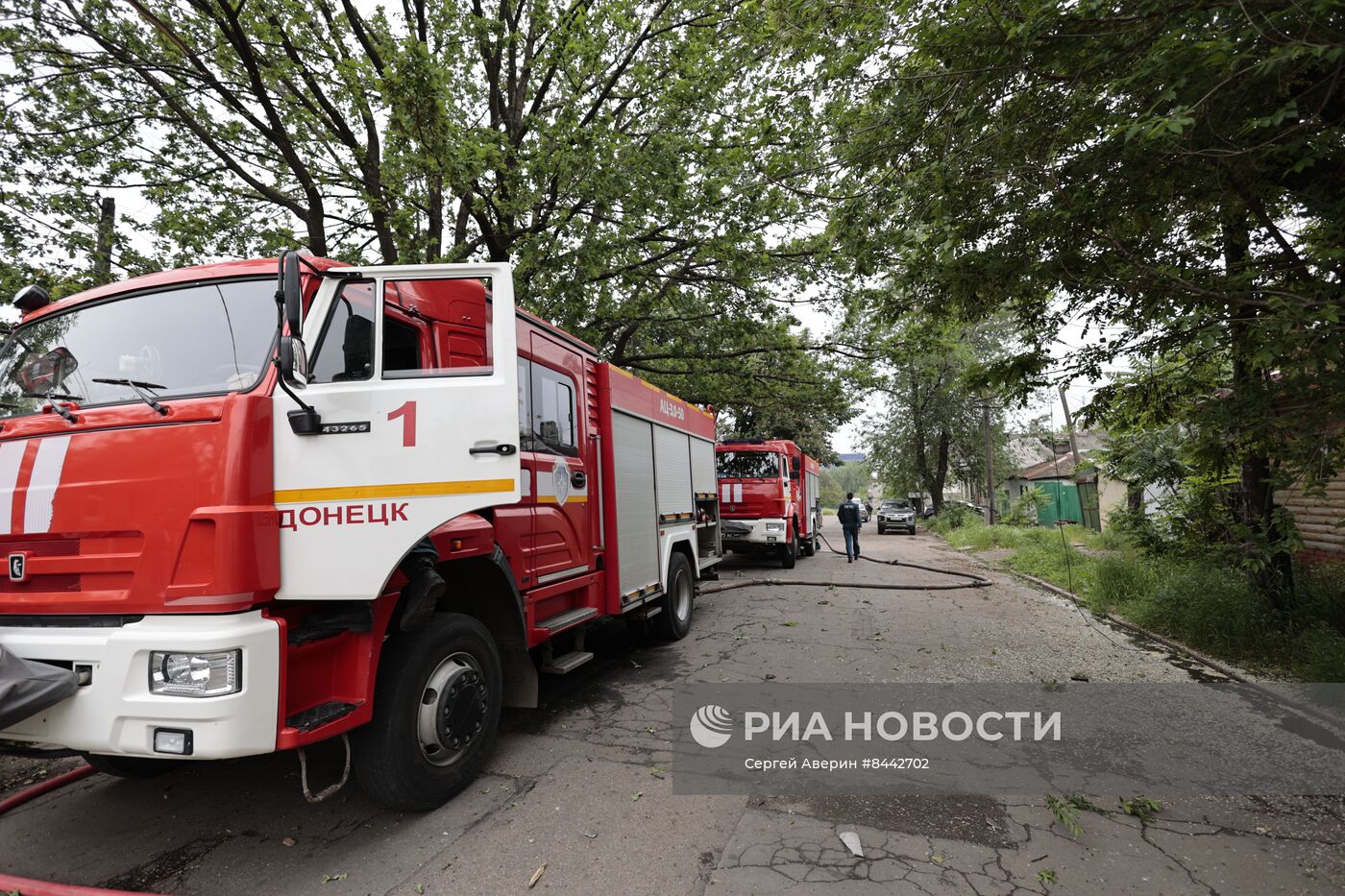 Последствия обстрелов Донецка