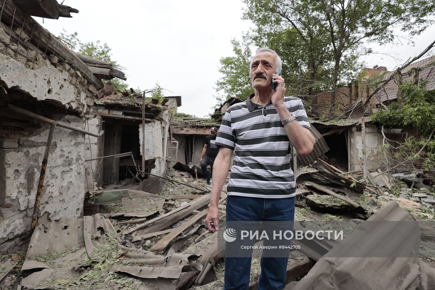 Последствия обстрелов Донецка