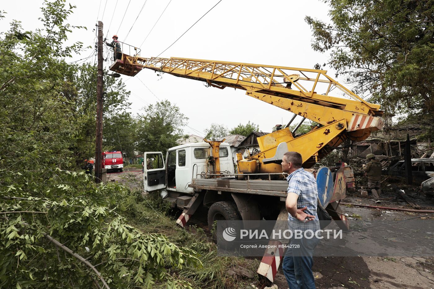 Последствия обстрелов Донецка