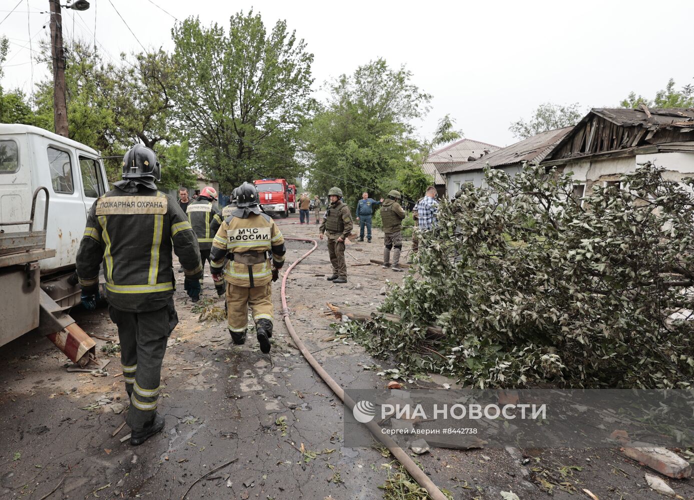 Последствия обстрелов Донецка