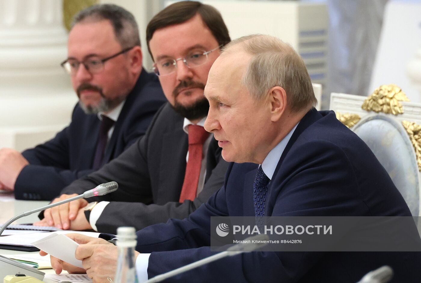 Встреча президента РФ В. Путина с представителями "Деловой России"