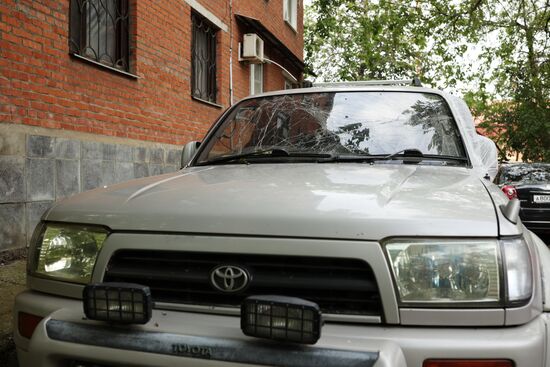 Последствия взрыва в Краснодаре