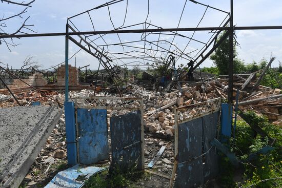 Село у линии соприкосновения на Артемовском направлении