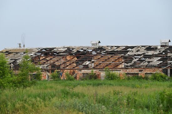 Село у линии соприкосновения на Артемовском направлении