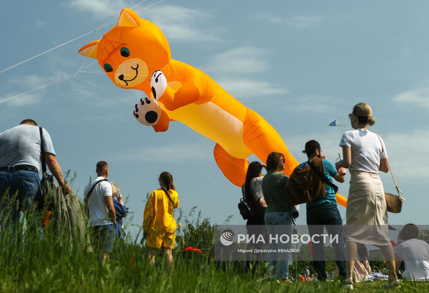 Фестиваль воздушных змеев "Пестрое небо" в музее-заповеднике "Царицыно"