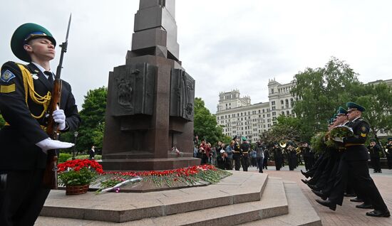 Празднование Дня пограничника в Москве
