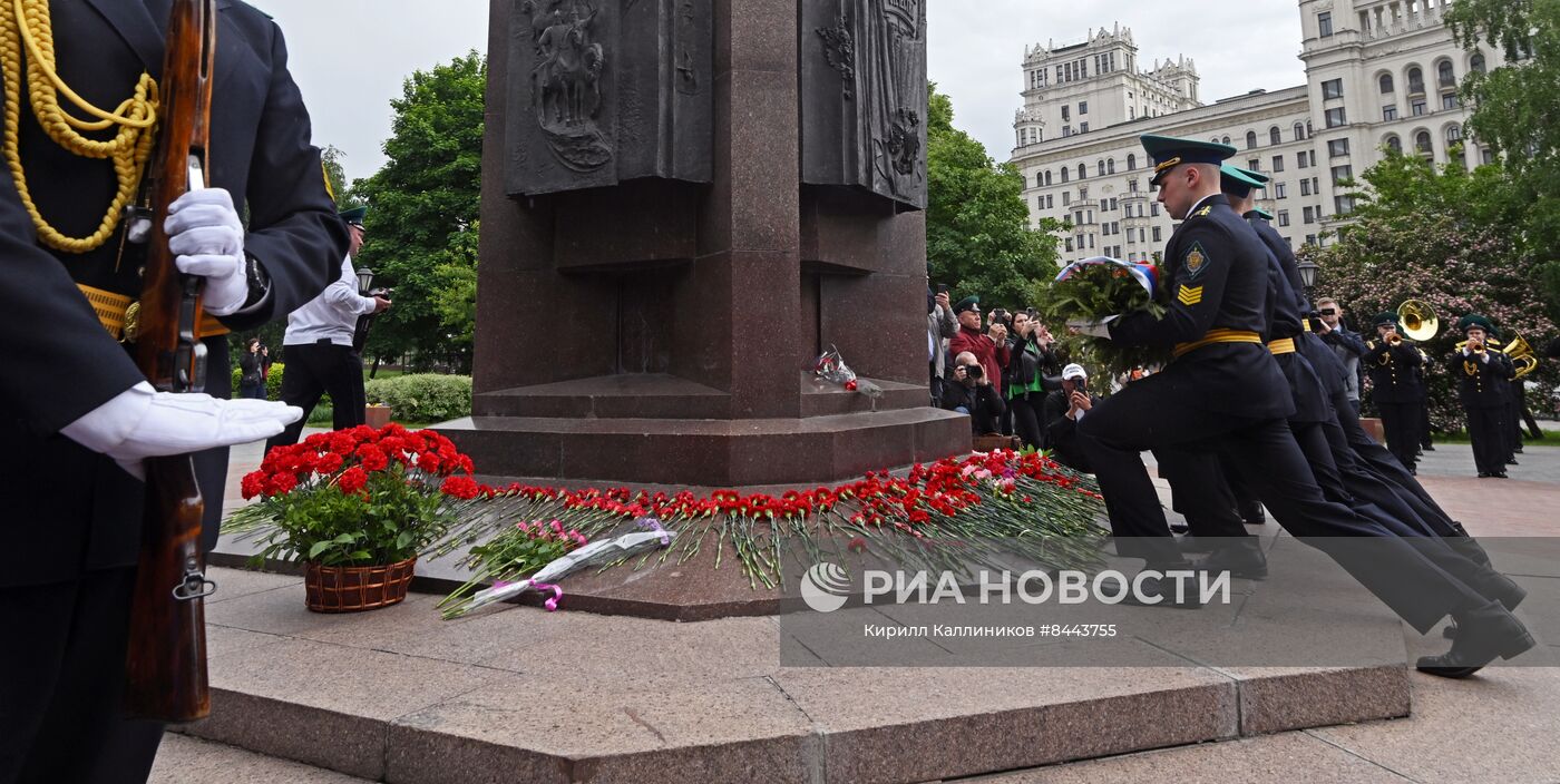 Празднование Дня пограничника в Москве