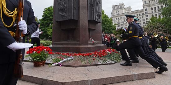 Празднование Дня пограничника в Москве
