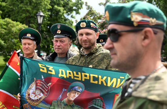 Празднование Дня пограничника в Москве